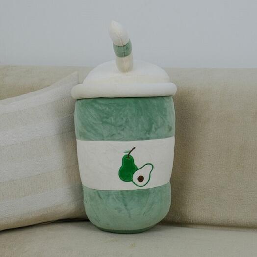 Мягкая игрушка Коктейль для девочек и мальчиков / Велюровая Коктейль для малышей KiDWoW зеленый 40см