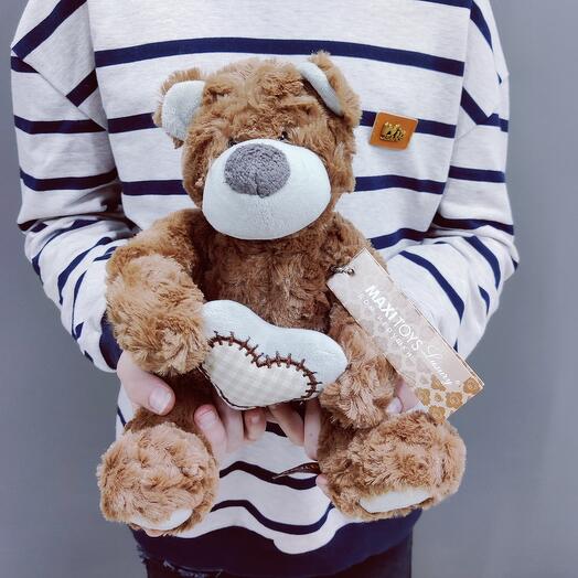 Игрушка мягкая Мишка с сердцем