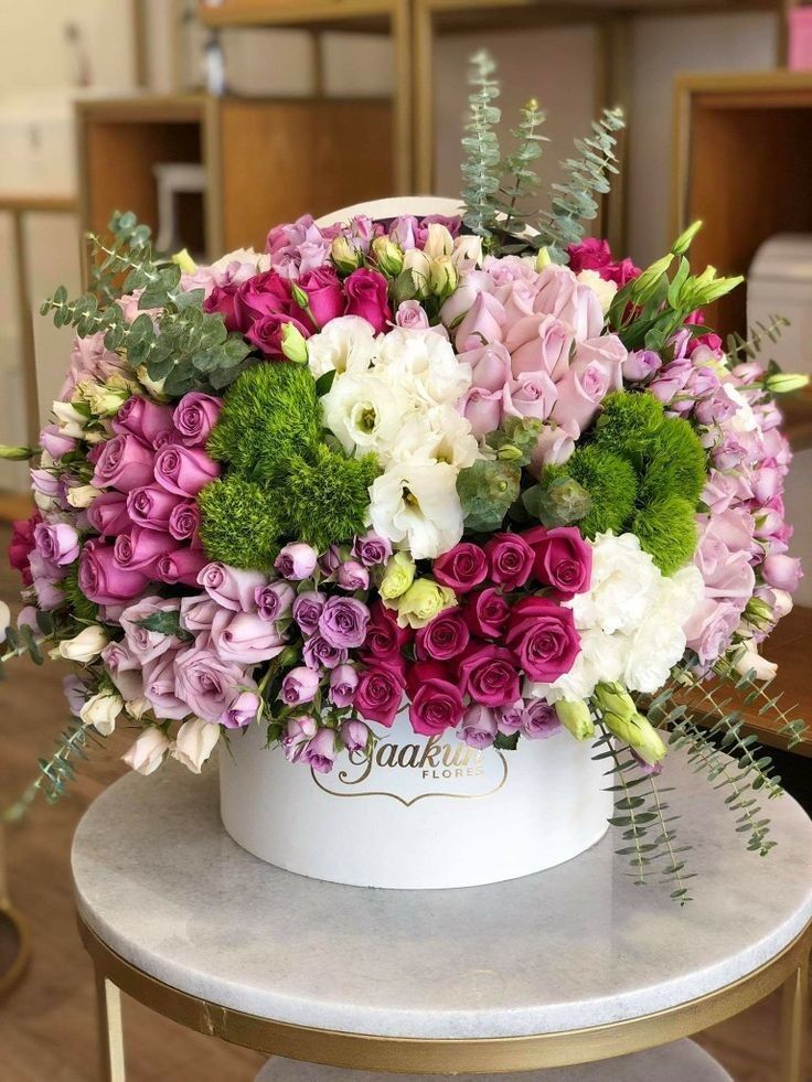 Fresh basket bouquet 🌿