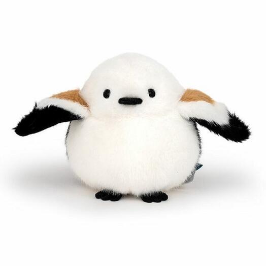 Soft toy Bird Sparrow Chizhik for girls and boys / Plush sparrow for kids Kidwow white 11cm