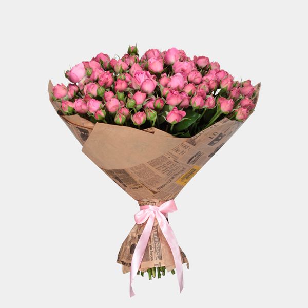 51 розовая роза 50 см идеальная 💐