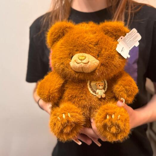 Brown bear with spinner 20 cm