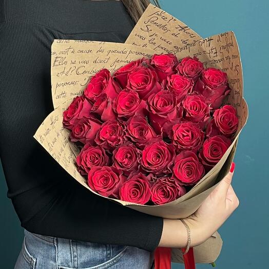Red roses 25 pcs