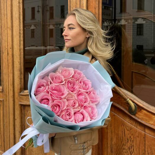 Bouquet of 15 roses premium 50cm