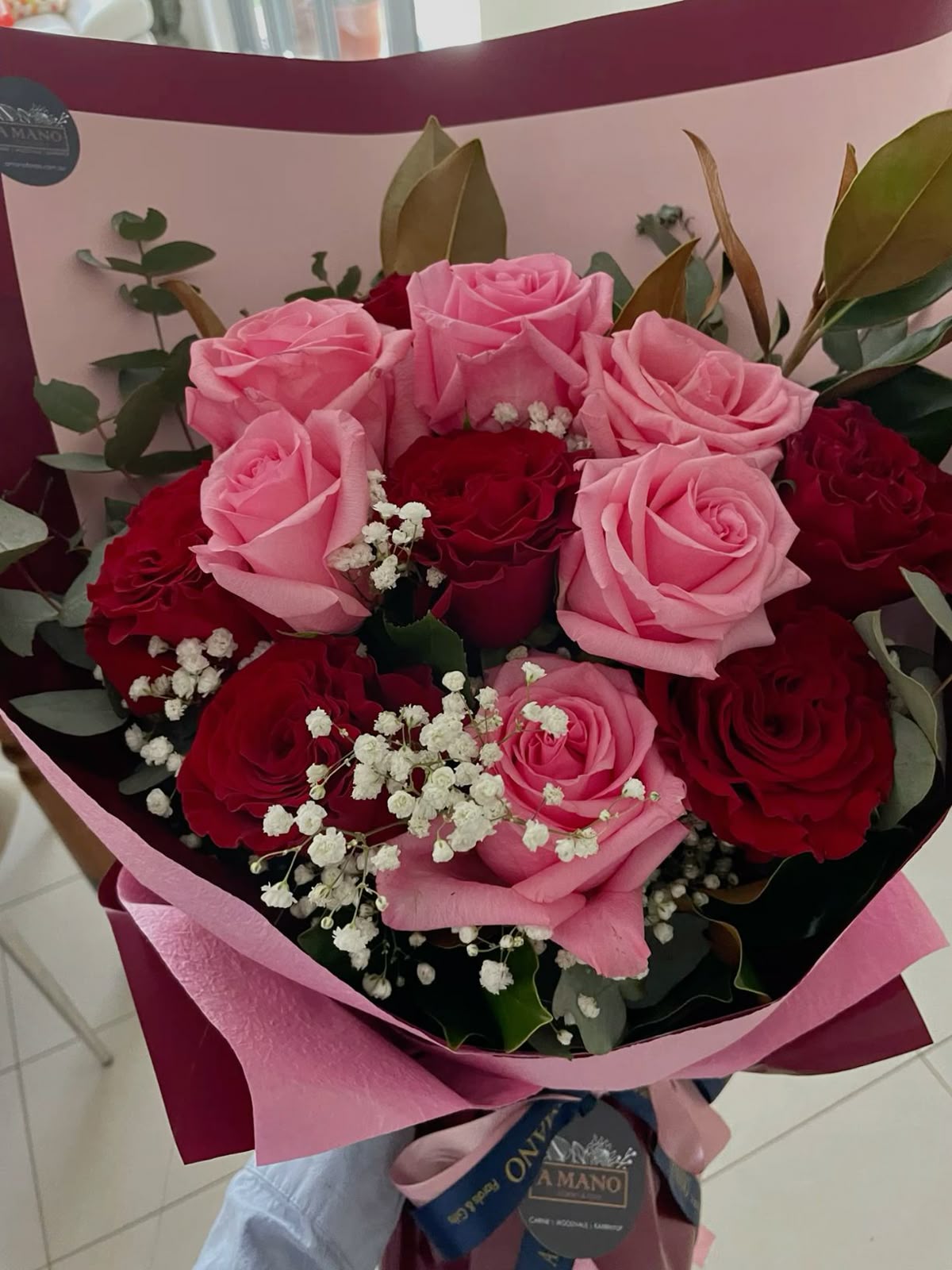 25 розовых роз 50 см эксклюзивных 🔥