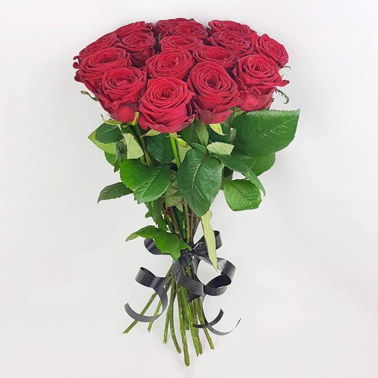 15 red roses