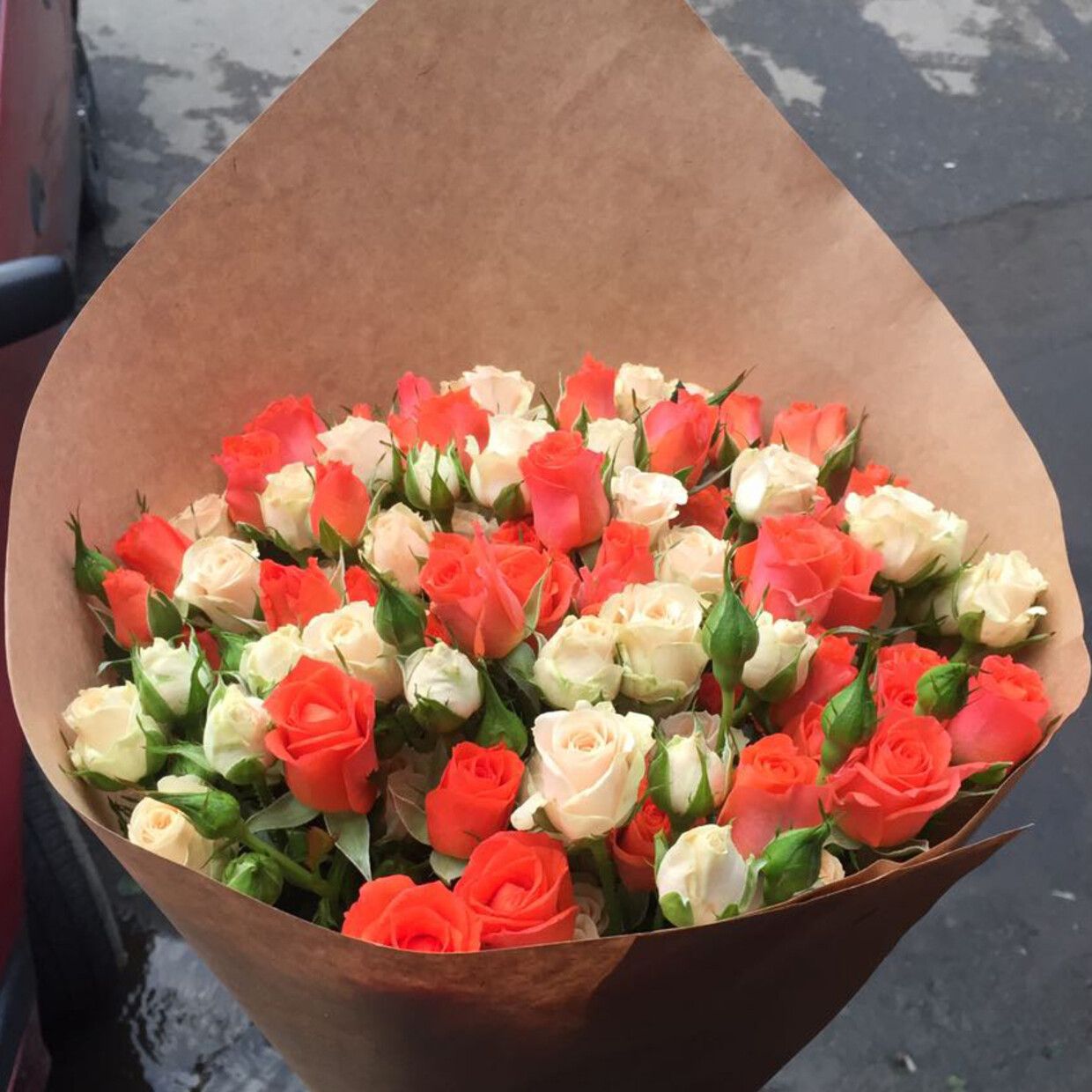 21 кустовая роза