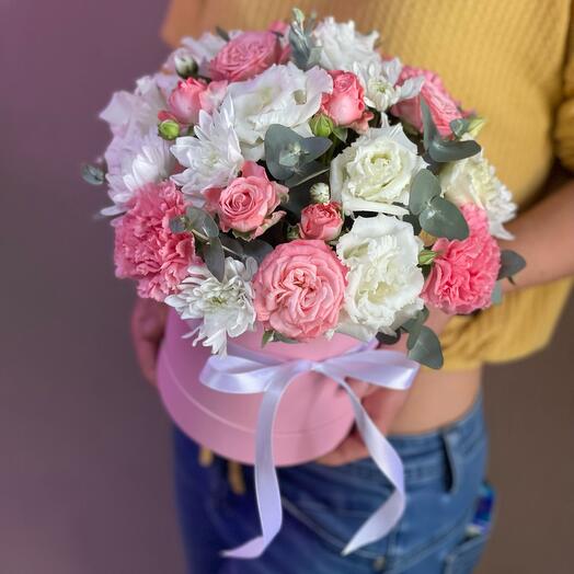 Flowers in the box "Flamingo"