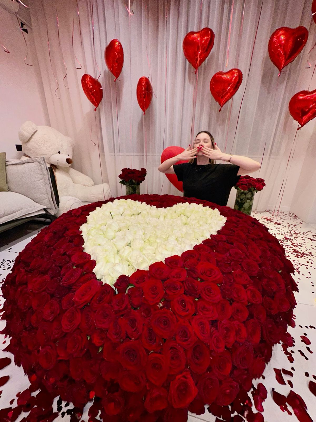 Букет из 1001 розы для вечной любви 🌹