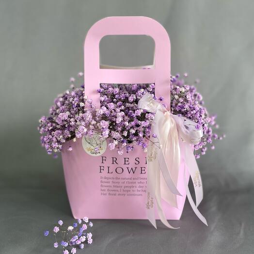 Fragrant gypsophila handbag