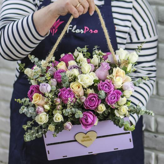 Букет цветов «Mon Amour»