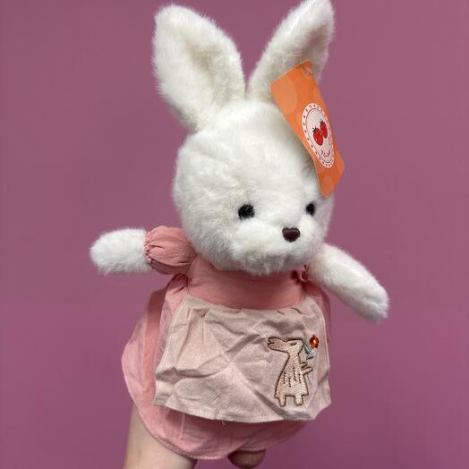 Soft toy Bunny in a pink dress