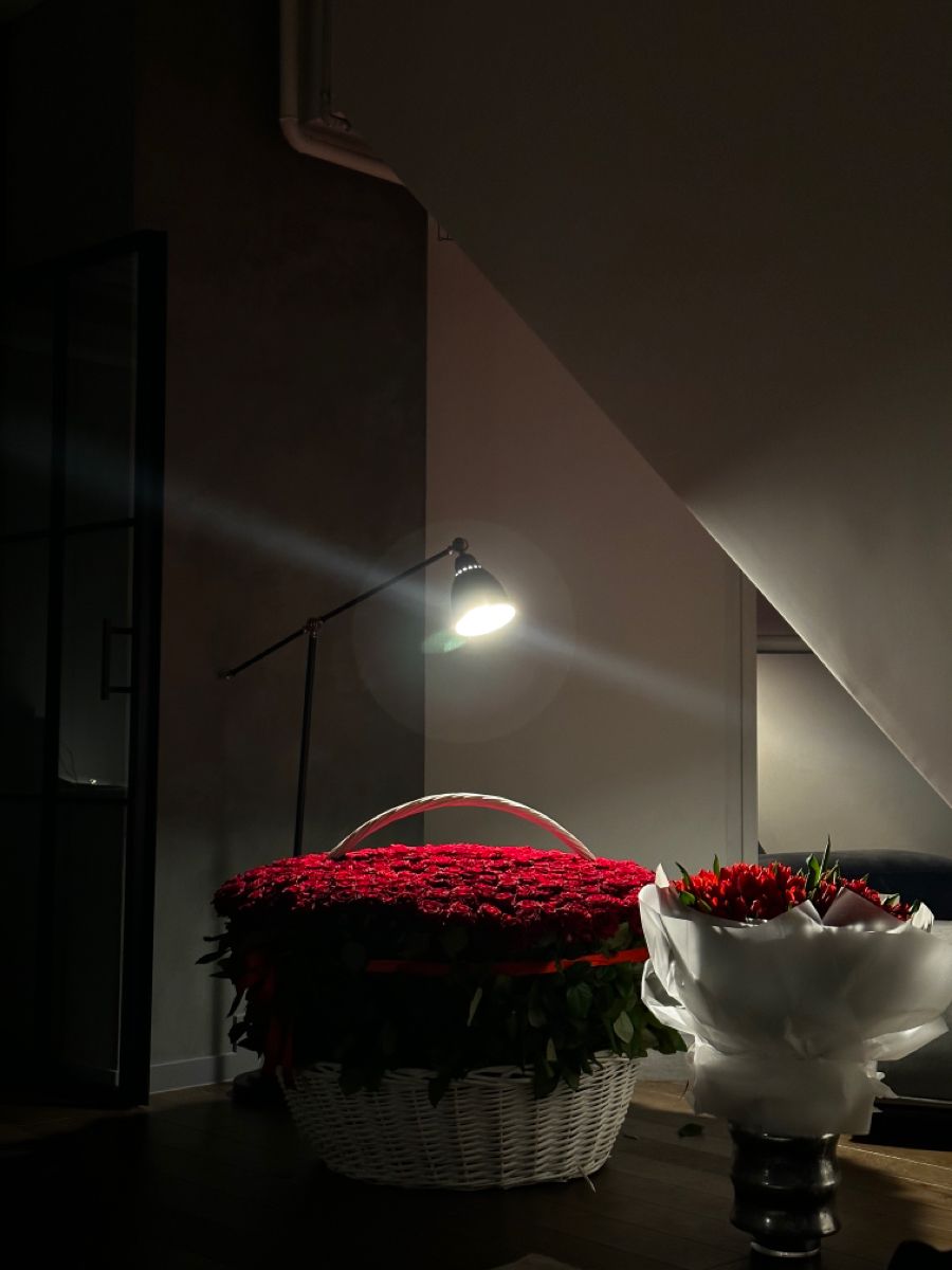 1001 красная роза идеальная 🌹💖