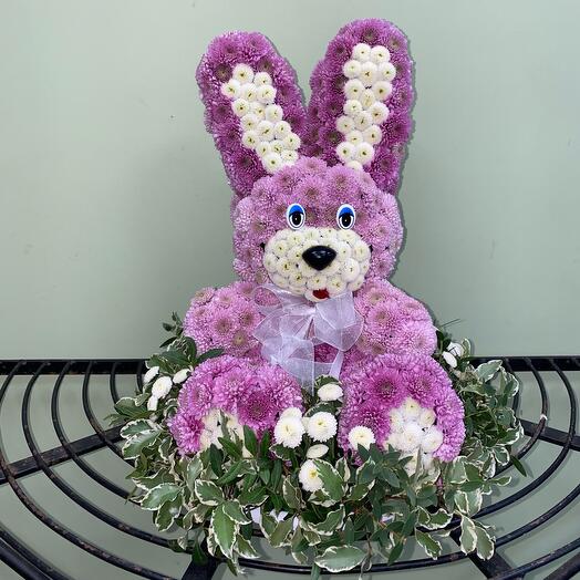 Композиция из цветов «Зайка»