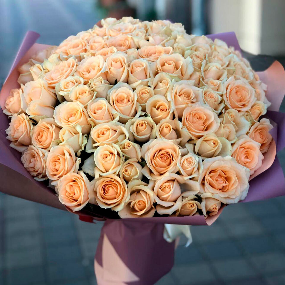 101 кремовая роза