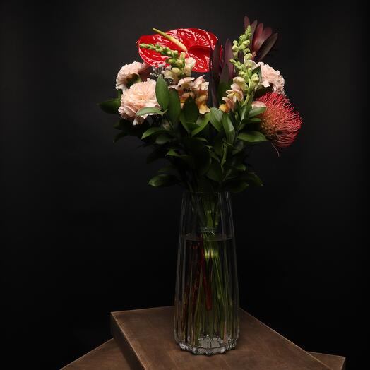 Букет корпоративное предложение (в стекле)