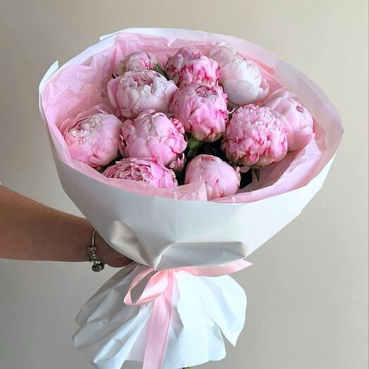 Peonies bouquet Sarah Bernard 11pcs "Love Sara"