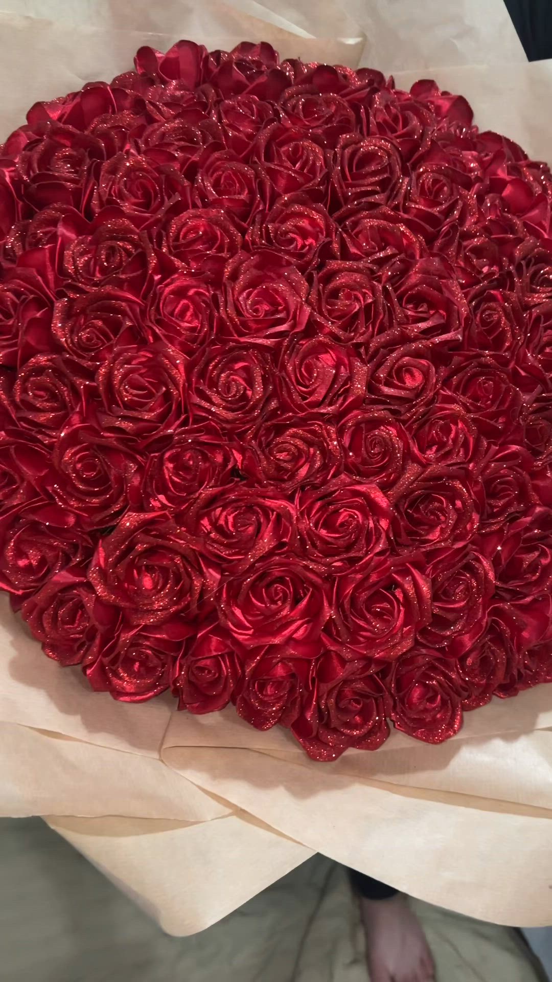 Festive bouquet of 101 roses 🎉