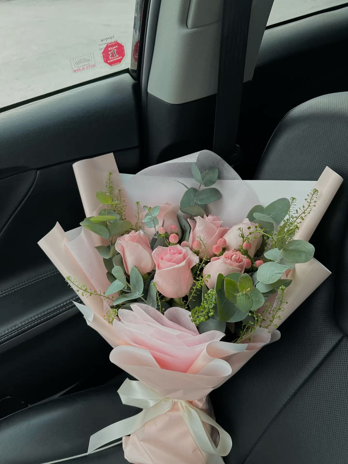 25 розовых роз 50 см нежных 💫