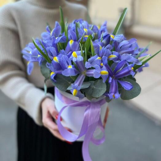 Ирисы в коробке