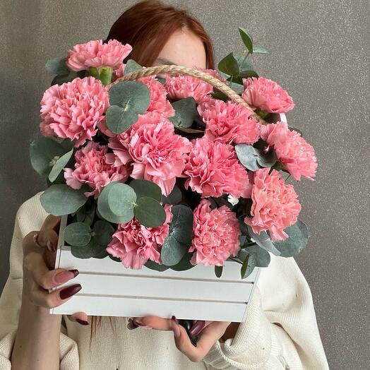 The composition is pink flamingo