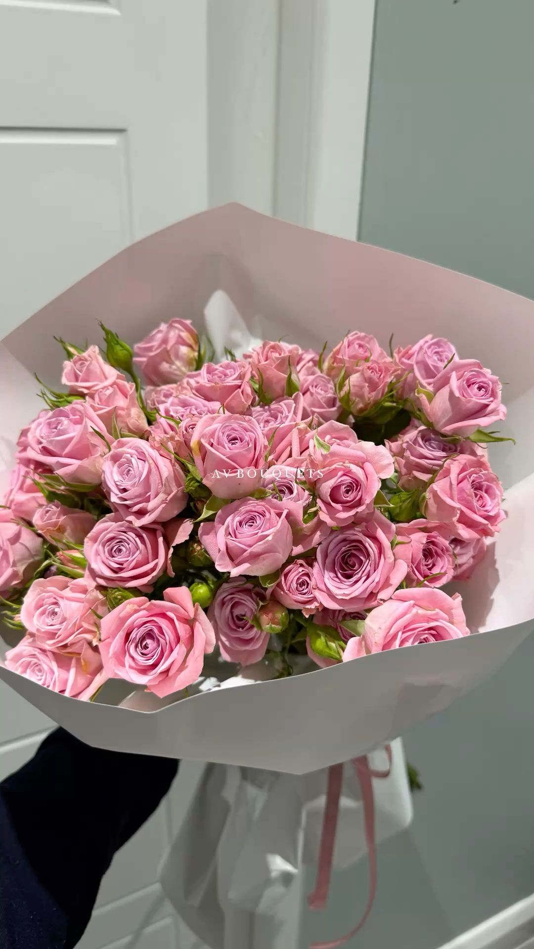 25 розовых роз 50 см великолепных 💖