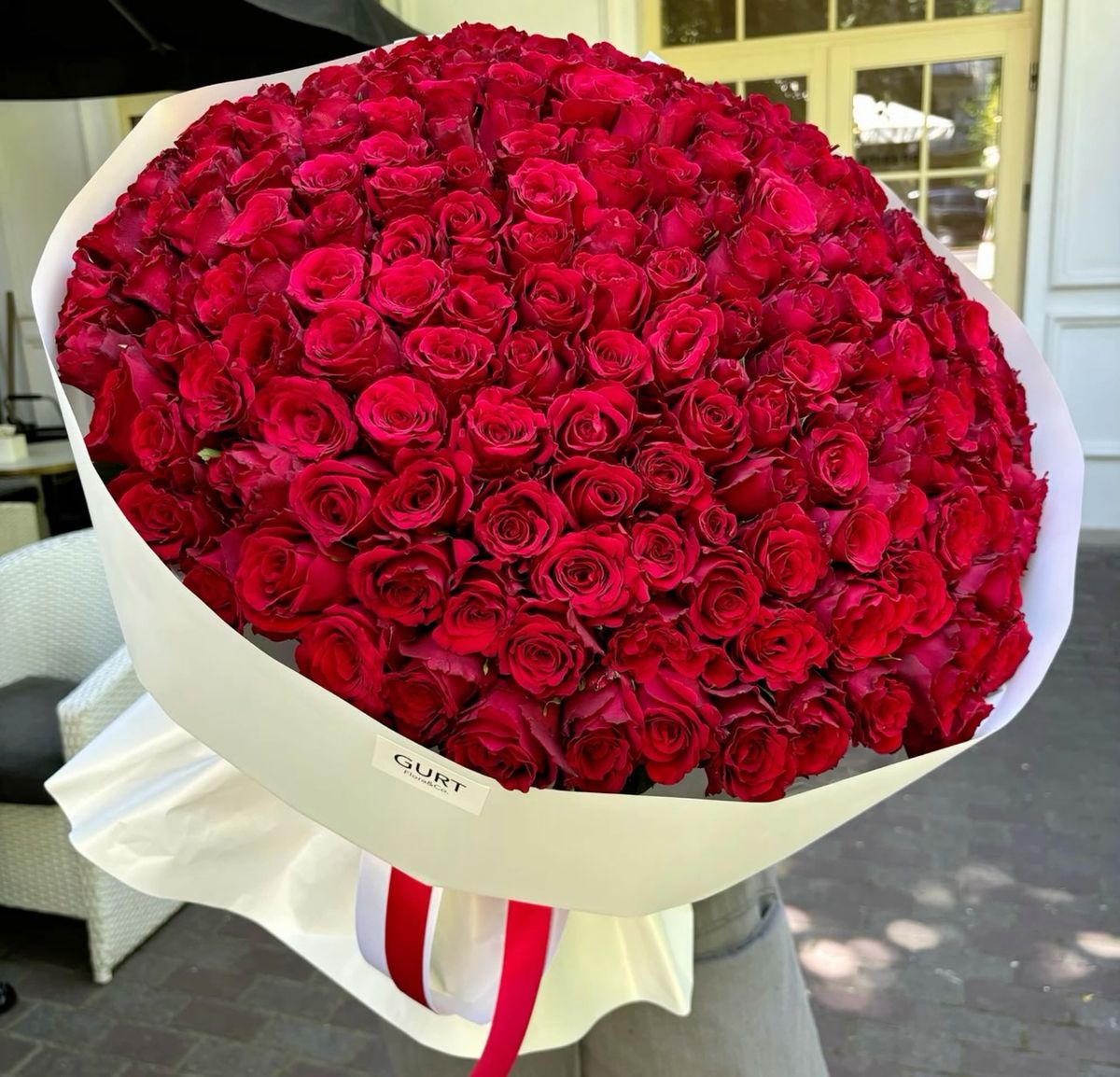 1001 красная роза изысканная 🌹🌸