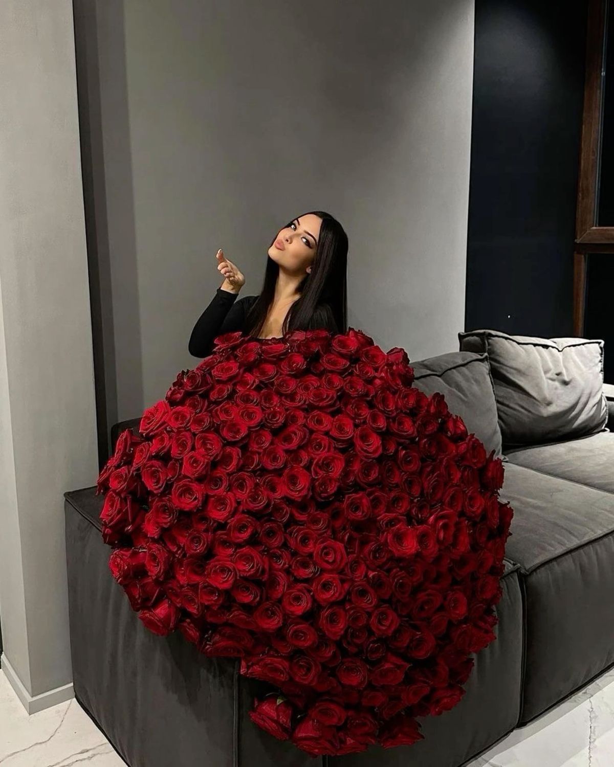 Классический букет из 101 розы 🌹