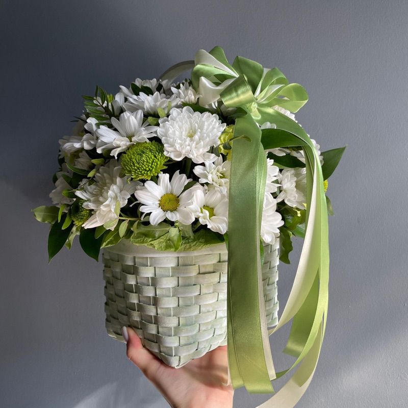 Роскошная цветочная корзина 🌸