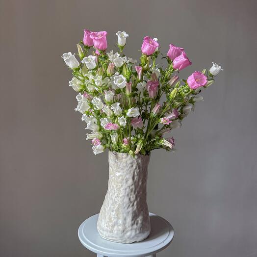 Колокольчики белые и розовые