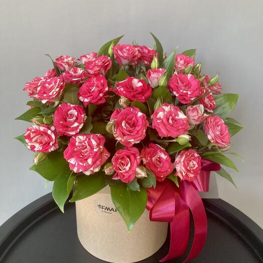 Bright charm with a bush rose