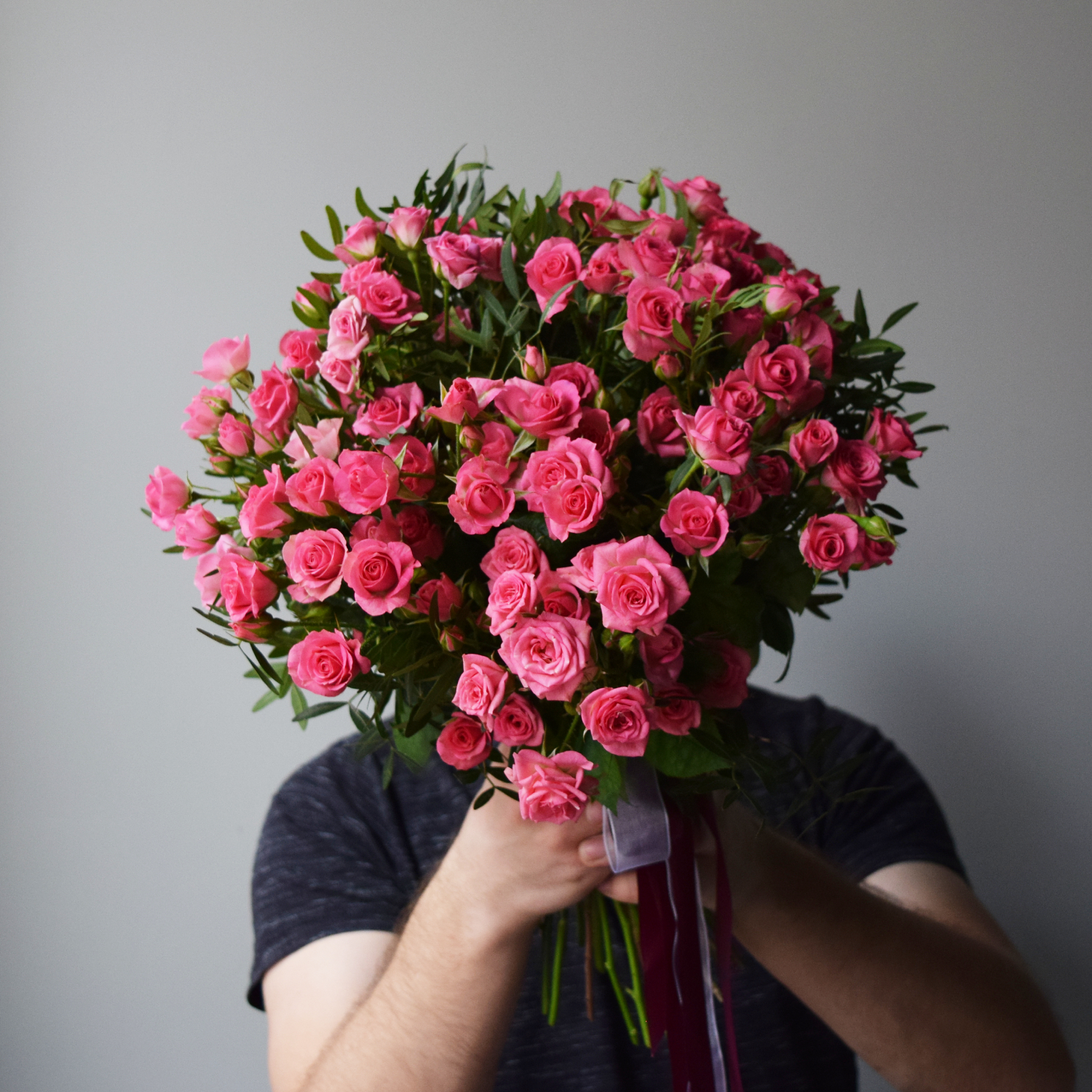 15 кустовых роз