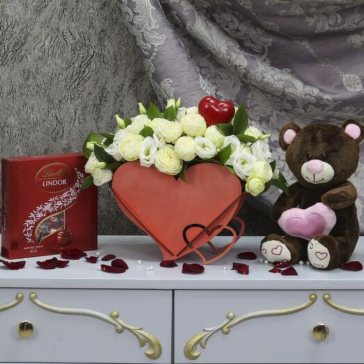 Combo-kit: La Moore Tuzhur, Bear with Heart, Lindor sweets