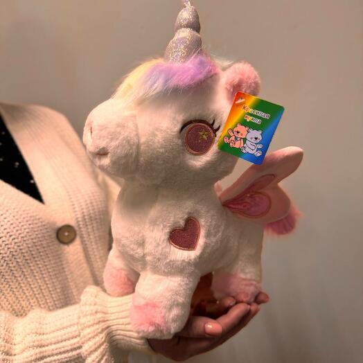 Мягкий Единорог розовый