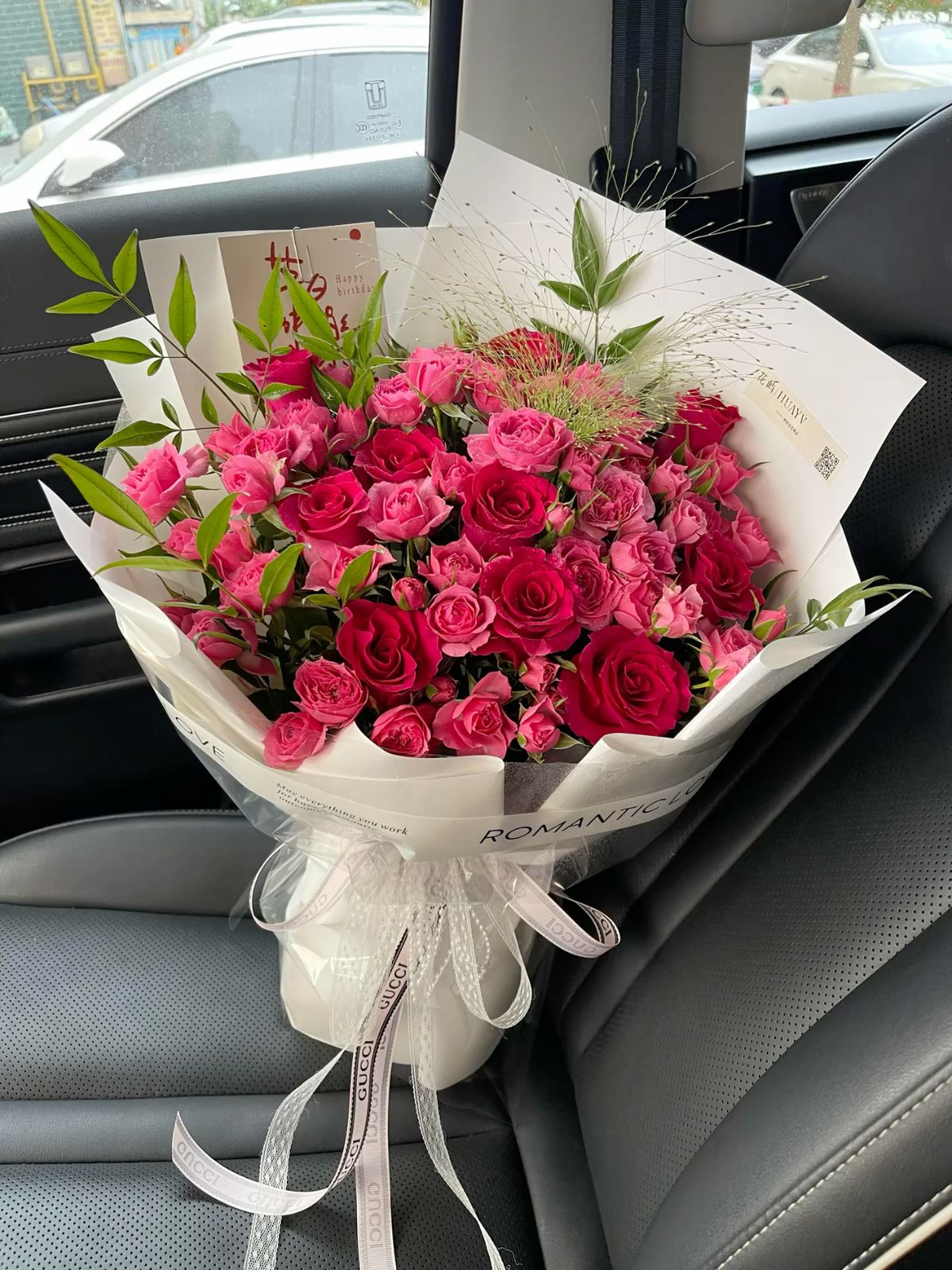 101 розовая роза 50 см шикарная ✨