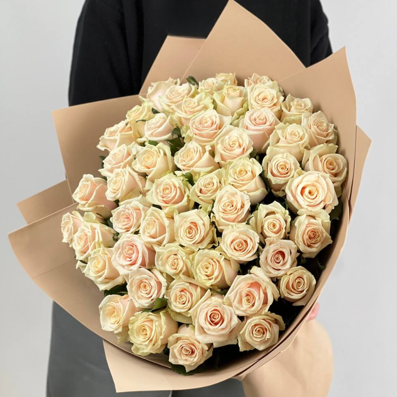 51 cream roses
