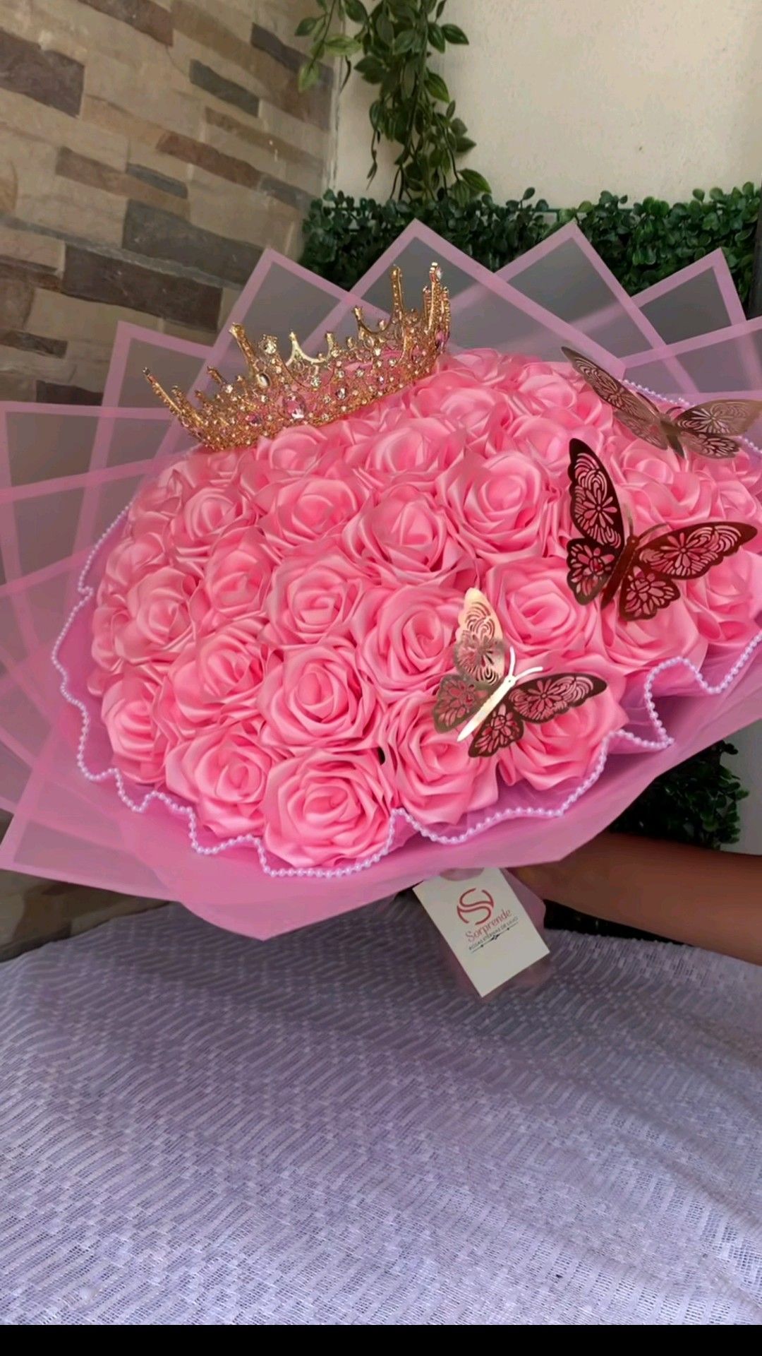 21 розовая роз