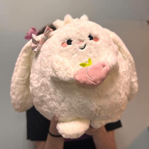 Rabbit with strawberries