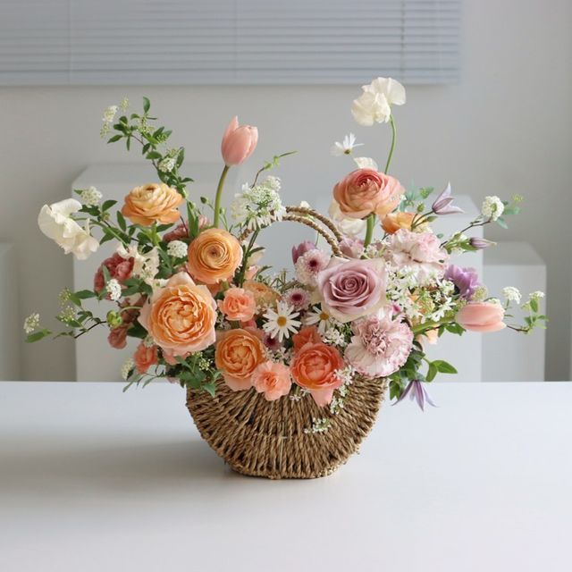 Летняя корзина с цветами 🌞