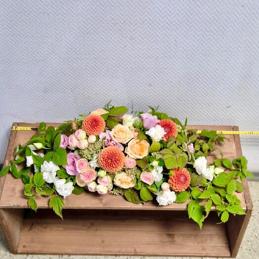 The composition on the table is interior