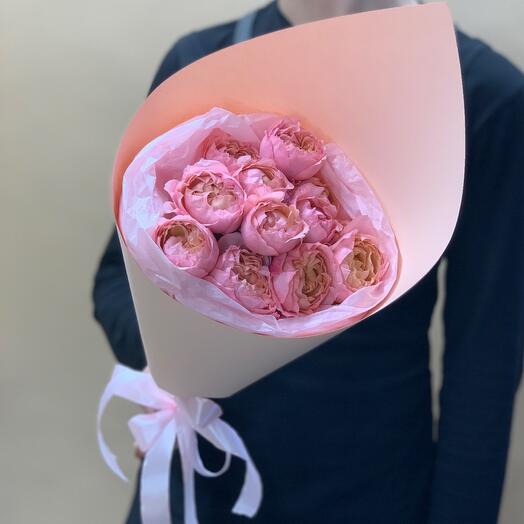 ✅Кустовые розы Джульетта в стильном кульке