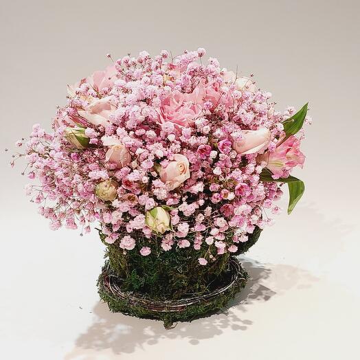 Композиция в кашпо Чай