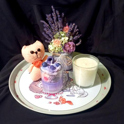 Подарочный набор со Свечами, Лавандой и Котиком(ручная работа)