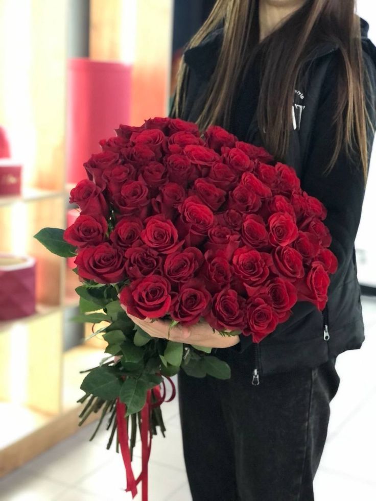 51 красная роза роскошная 💎