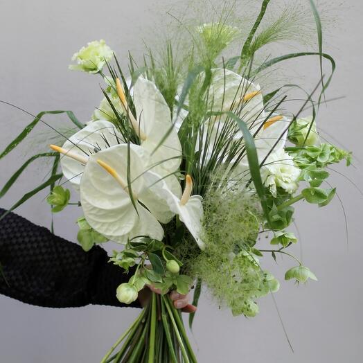 Букет для дома/офиса с антуриумом