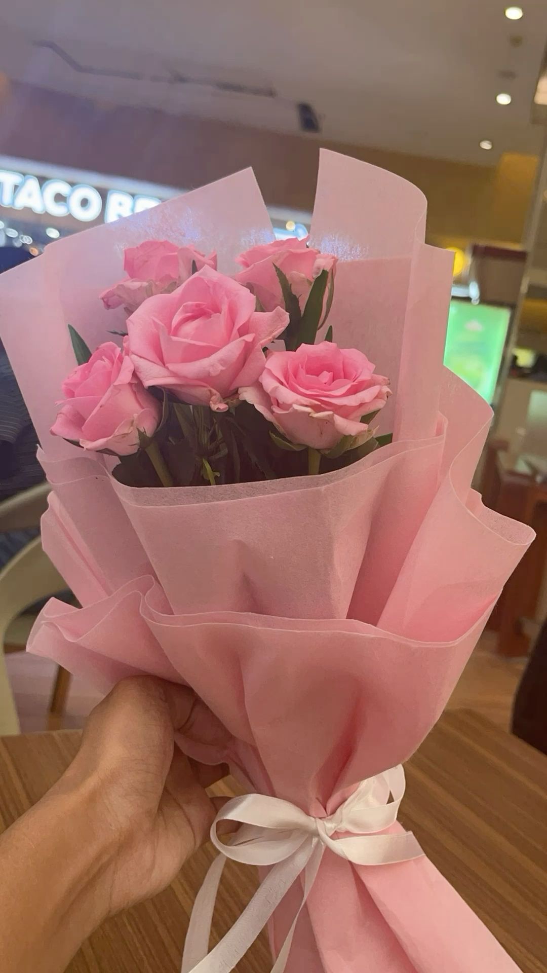 21 pink roses