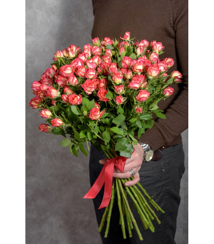 15 кустовых роз