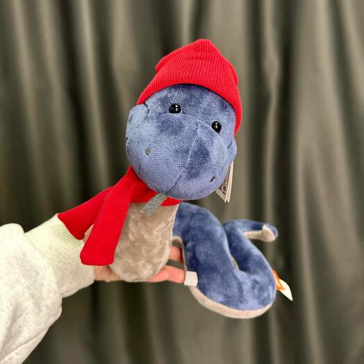 Soft toy Snake Hitch Blue