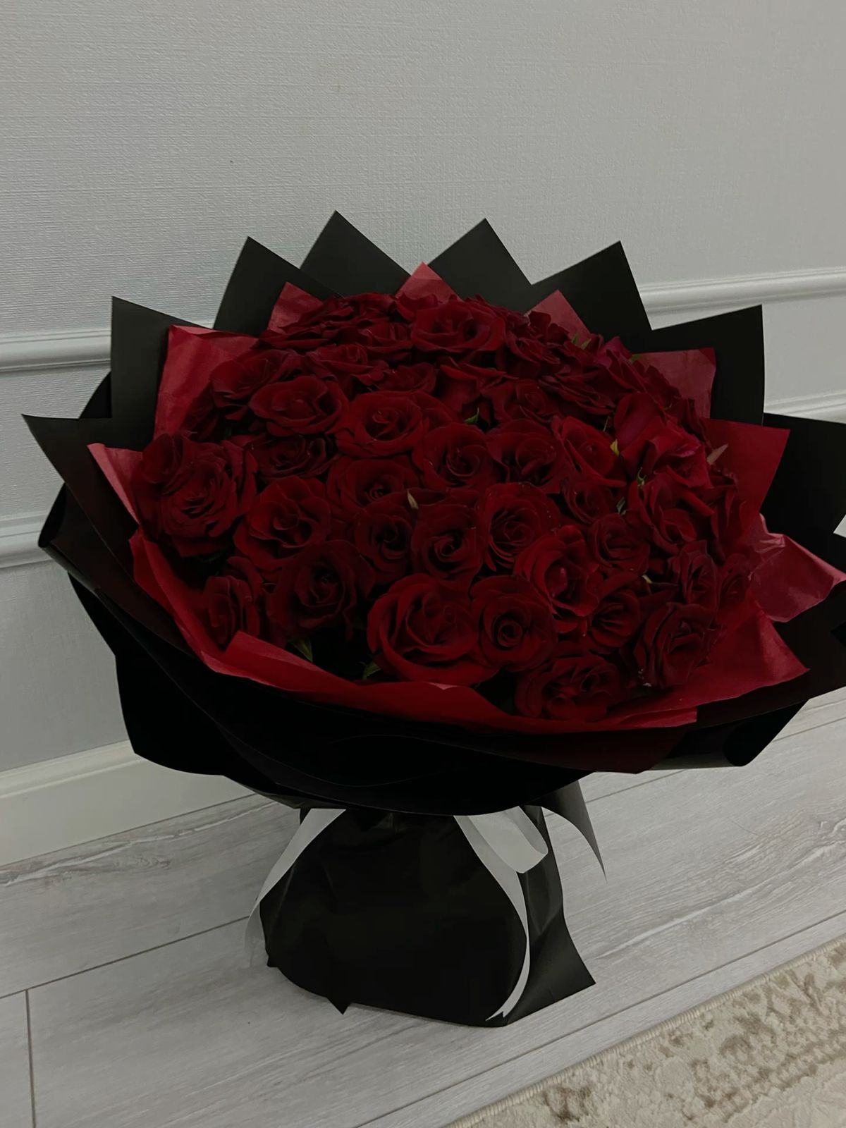 101 красная роза шикарная 🌹🌟