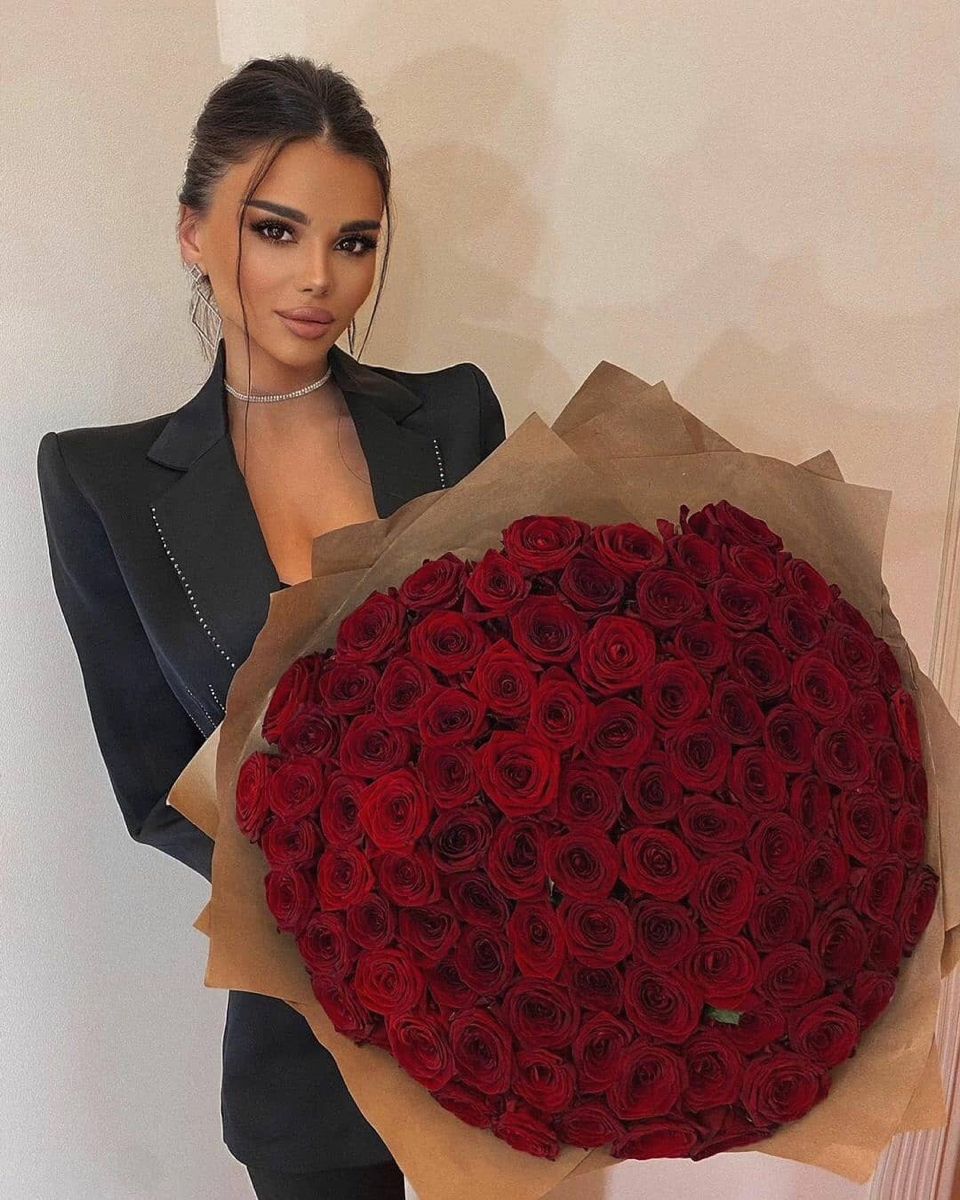 101 красная роза элитная 🌹🔥